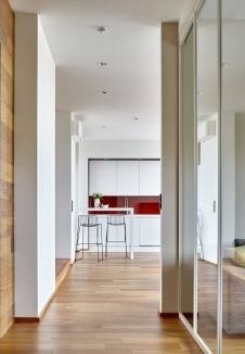 Фото интерьера кухни квартиры в скандинавском стиле