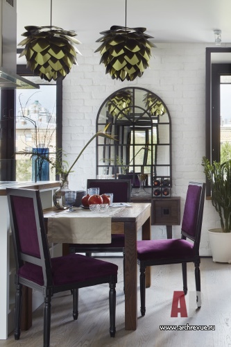 Фото интерьера столовой квартиры в восточном стиле