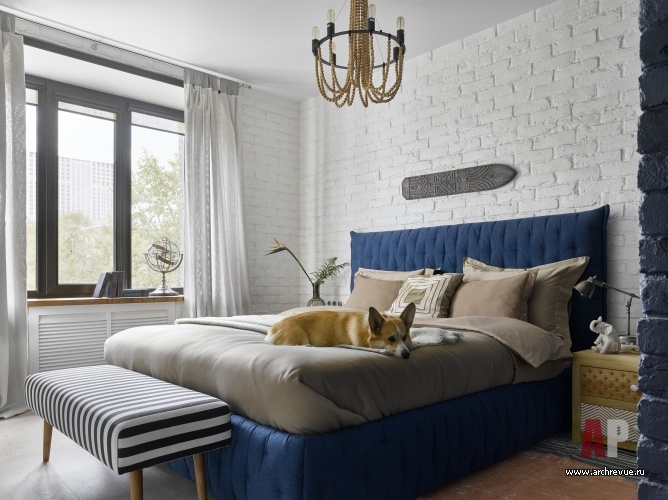 Фото интерьера спальни квартиры в восточном стиле