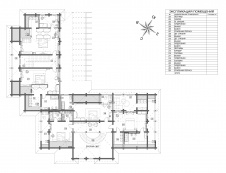Планировка 2 этажа 2-х этажного дома из кедрового бруса в Белокурихе.
