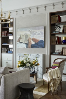 Фото интерьера гостиной квартиры в американском стиле