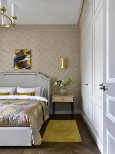 Фото интерьера спальни квартиры в американском стиле