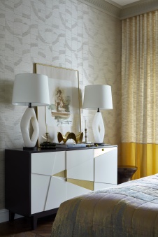 Фото интерьера спальни квартиры в американском стиле