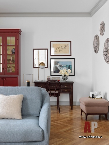 Фото интерьера кабинета квартиры в стиле фьюжн