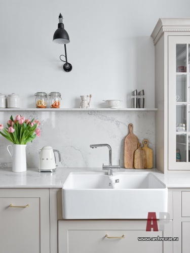 Фото интерьера кухни квартиры в стиле фьюжн