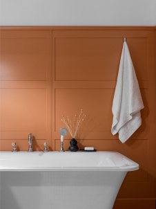 Фото интерьера ванной квартиры в стиле фьюжн