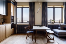 Фото интерьера столовой квартиры в стиле фьюжн