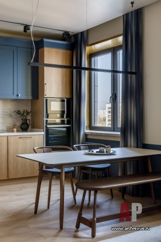 Фото интерьера кухни квартиры в стиле фьюжн
