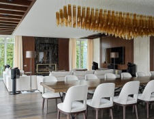 Фото интерьера гостиной гостевого дома в стиле современная классика
