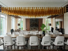Фото интерьера столовой гостевого дома в стиле современная классика