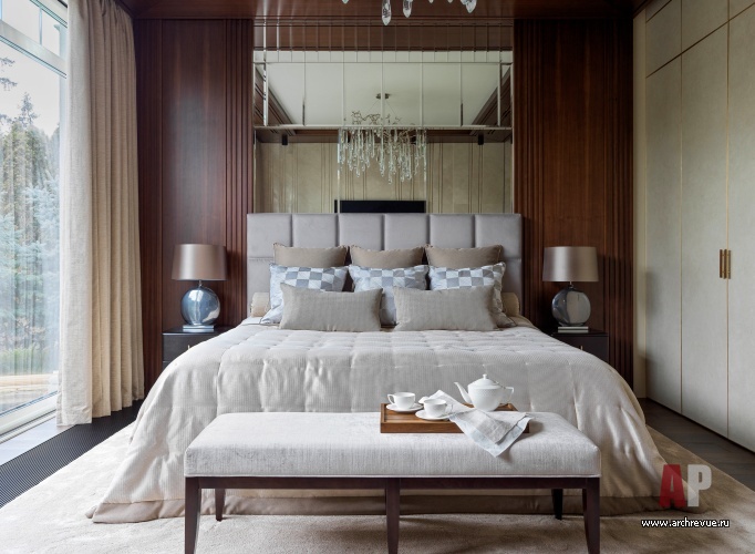 Фото интерьера спальни гостевого дома в стиле современная классика