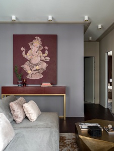 Фото интерьера гостиной квартиры в современном стиле