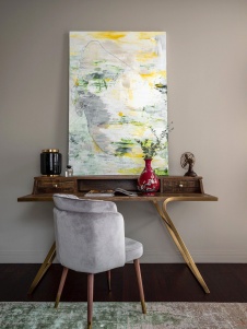 Фото интерьера кабинета квартиры в современном стиле