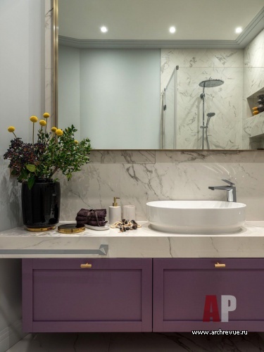 Фото интерьера санузла квартиры в современном стиле