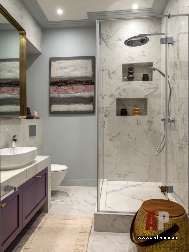 Фото интерьера санузла квартиры в современном стиле