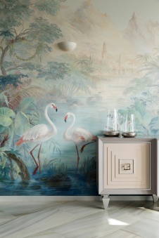 Фото интерьера столовой дома в стиле неоклассика