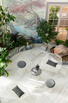 Фото интерьера зимнего сада дома в стиле неоклассика