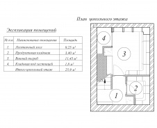 Планировка цоколя 2-х этажного дома для большой семьи.