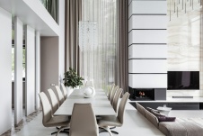 Фото интерьера столовой дома в стиле минимализм