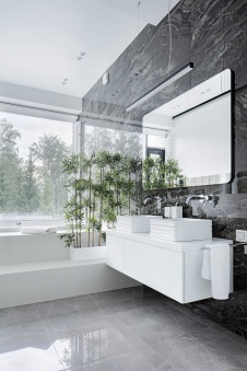 Фото интерьера санузла дома в стиле минимализм