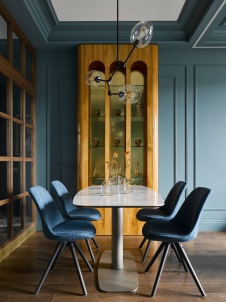 Фото интерьера столовой квартиры в стиле фьюжн