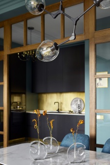 Фото интерьера кухни квартиры в стиле фьюжн