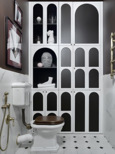 Фото интерьера санузла квартиры в стиле фьюжн