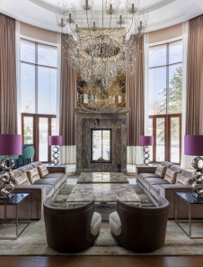 Фото интерьера камина дома в стиле фьюжн