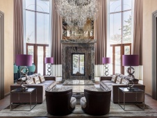 Фото интерьера камина дома в стиле фьюжн