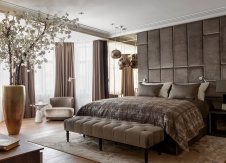Фото интерьера спальни дома в стиле фьюжн