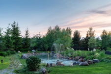 Фото фасада дома в стиле фьюжн