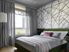 Фото интерьера спальни квартиры в стиле эко