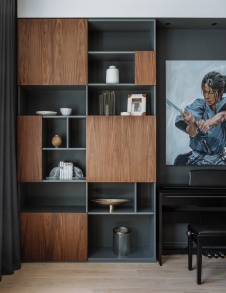 Фото интерьера гостиной квартиры в стиле фьюжн