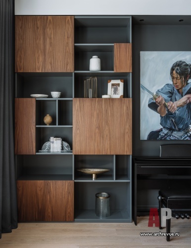 Фото интерьера гостиной квартиры в стиле фьюжн