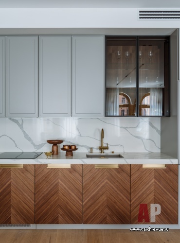 Фото интерьера кухни квартиры в стиле фьюжн