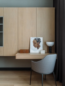 Фото интерьера спальни квартиры в стиле фьюжн