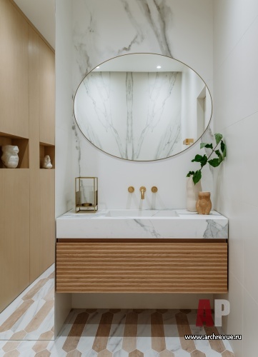 Фото интерьера санузла квартиры в стиле фьюжн