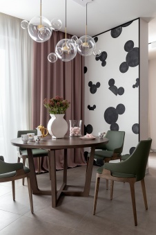 Фото интерьера столовой квартиры в современном стиле
