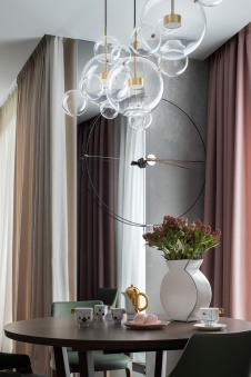 Фото интерьера столовой квартиры в современном стиле