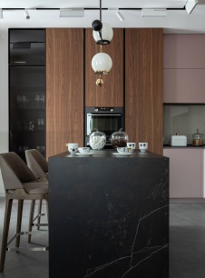 Фото интерьера кухни квартиры в современном стиле