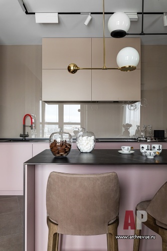 Фото интерьера кухни квартиры в современном стиле