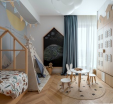 Фото интерьера детской квартиры в современном стиле