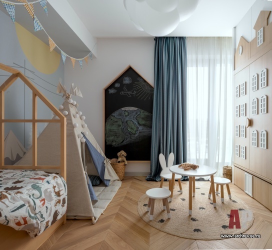 Фото интерьера детской квартиры в современном стиле