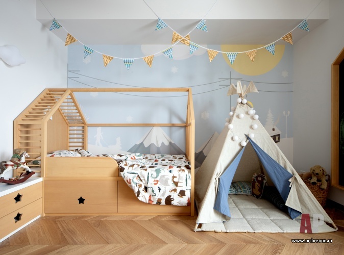 Фото интерьера детской квартиры в современном стиле