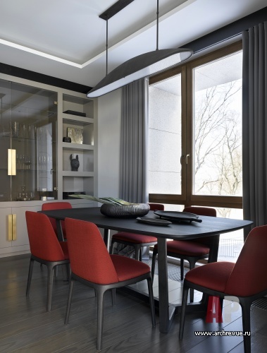 Фото интерьера столовой квартиры в современном стиле