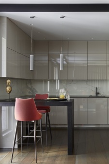 Фото интерьера кухни квартиры в современном стиле