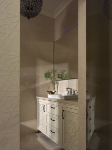 Фото интерьера санузла дома в стиле шале