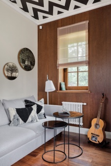 Фото интерьера зоны отдыха дома в стиле неоклассика