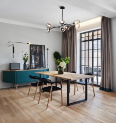 Фото интерьера столовой дома в скандинавском стиле