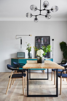 Фото интерьера столовой дома в скандинавском стиле